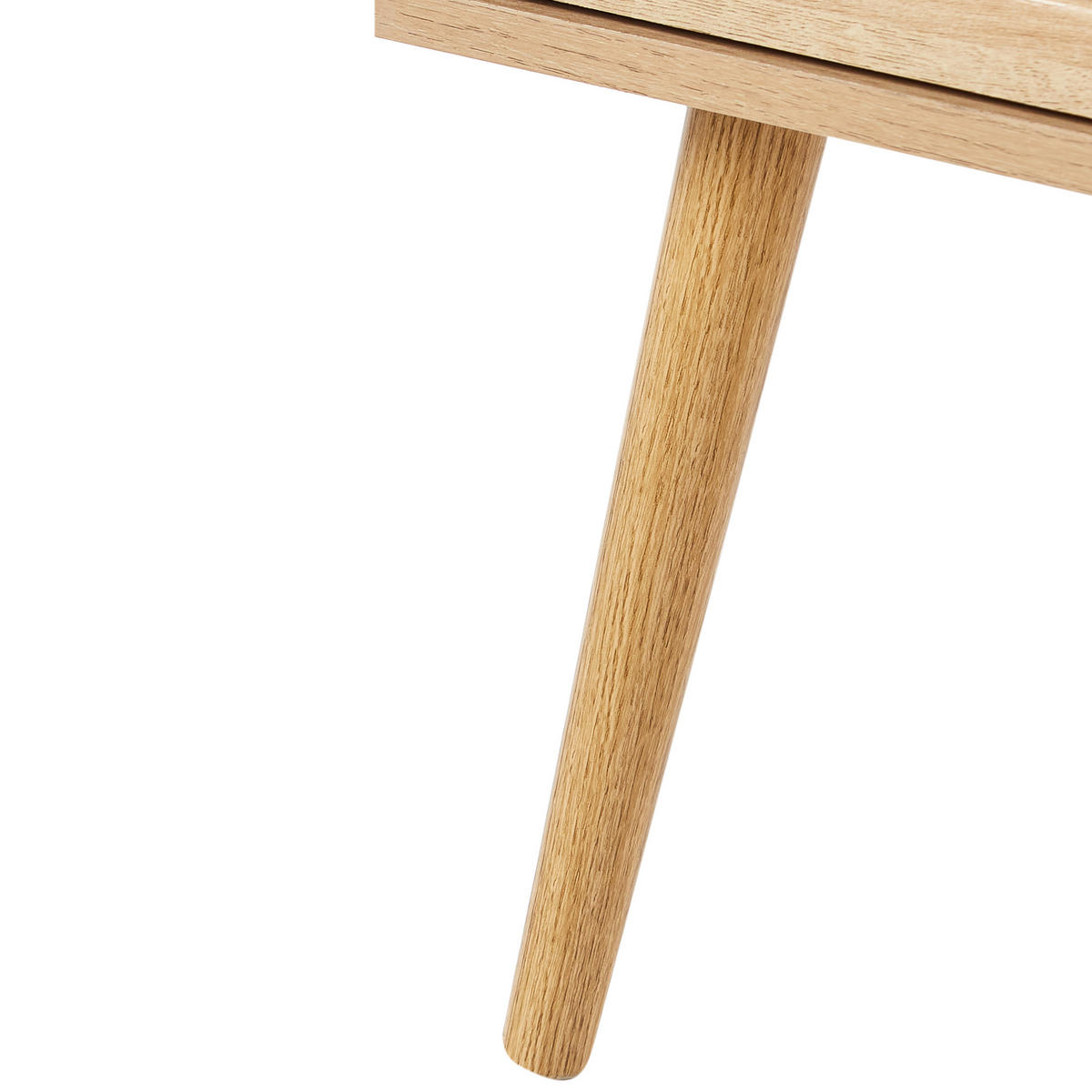 NACHTTISCH Heller Holzfarbton Albany - Hellbraun, Holzwerkstoff (48/51/40cm) - Beliani