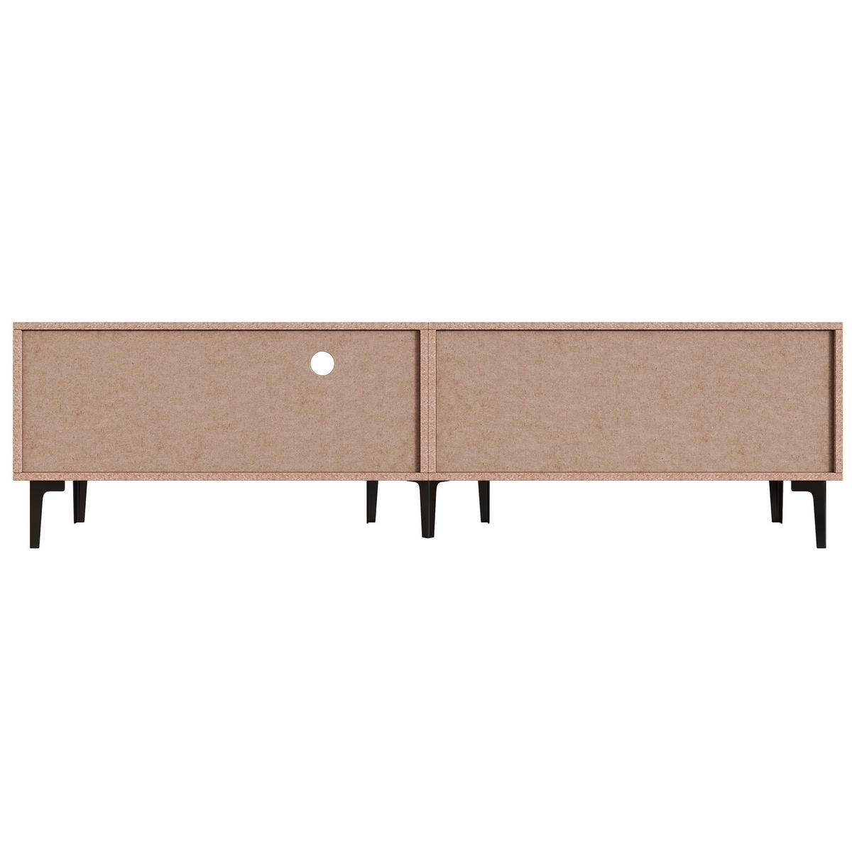 TV-BOARD 180x35x49Cm 2 Türen Walnuss 80 Zoll - Trüffeleichefarben/Naturfarben, Holzwerkstoff (35/49/180cm) - FLIEKS