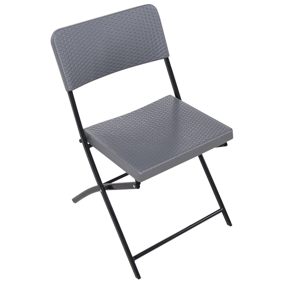 BISTRO-SET klappbar Grau Trappeto Trappeto - Grau, Kunststoff - Beliani