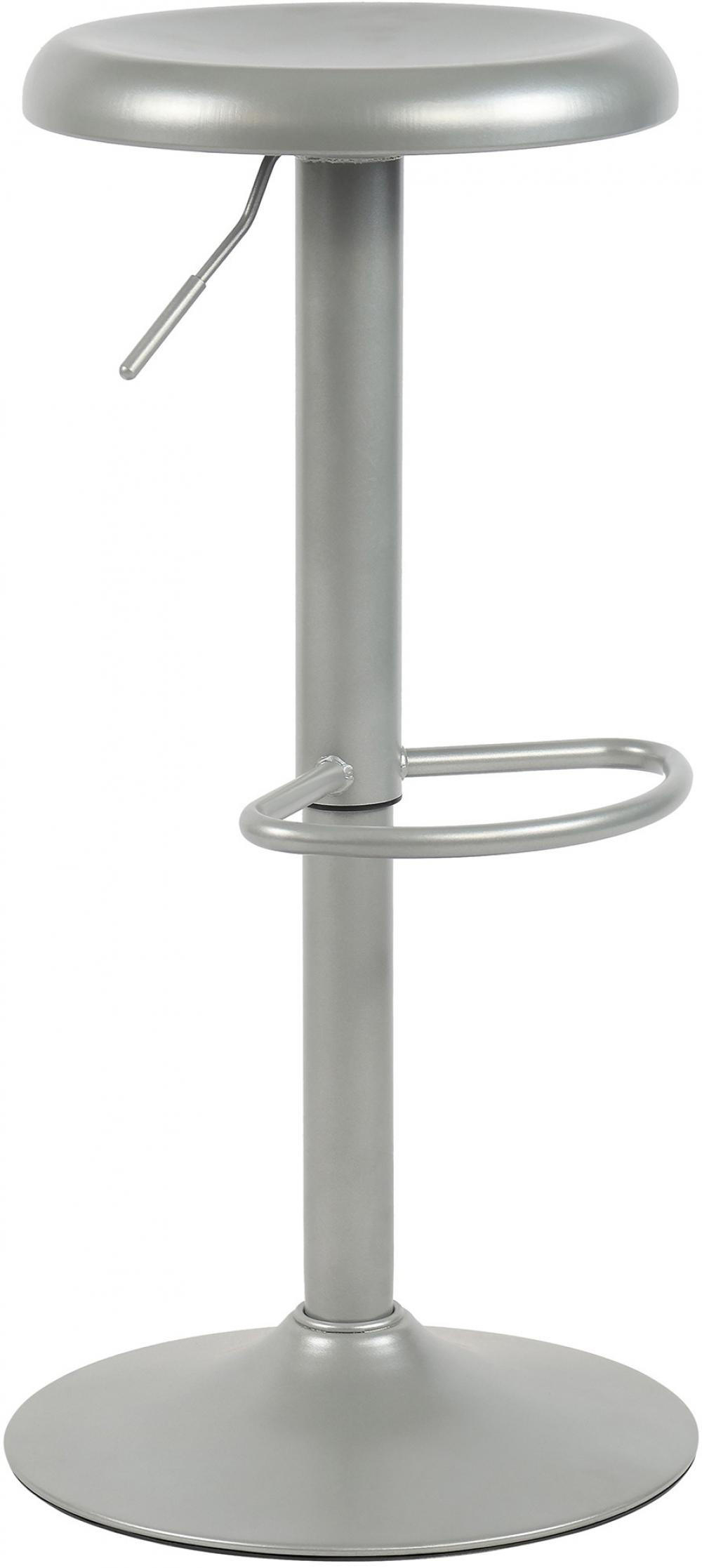 BARHOCKER Metall Silber - Silberfarben, Metall (38.5/58/38.5cm) - CLP