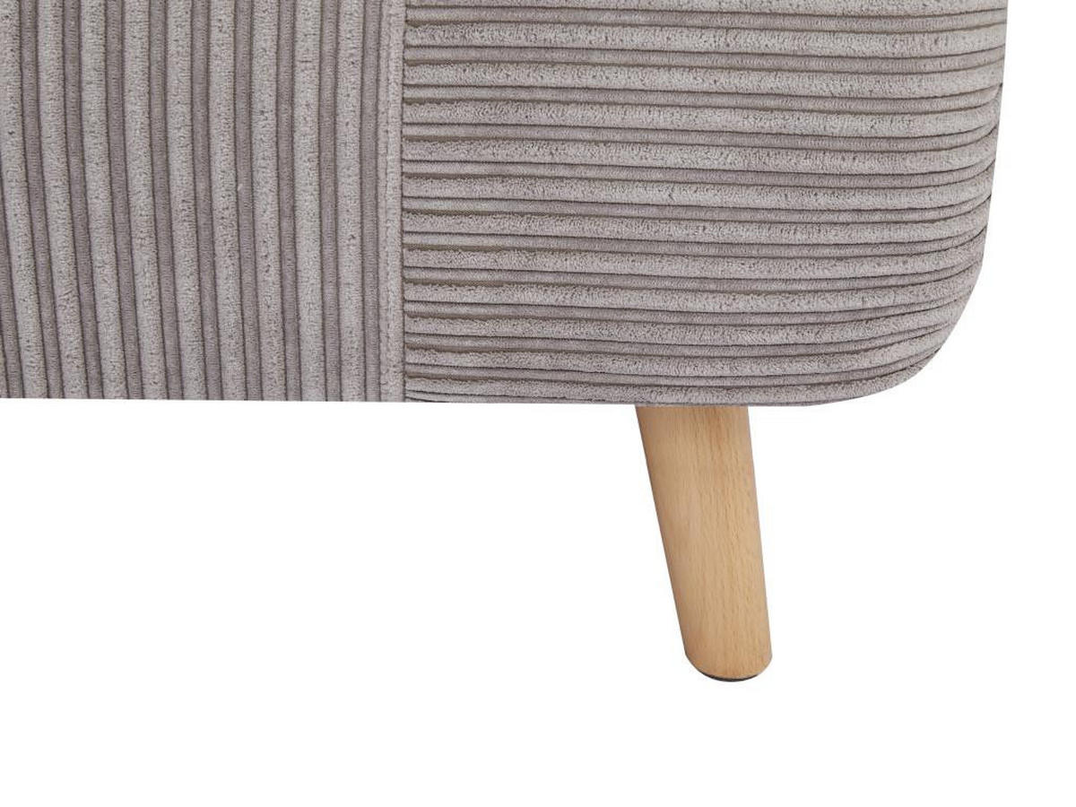 SCHLAFSESSEL - Cord - Hellgrau - PALULA - Hellgrau, Textil (81/83/88cm) - Vente-Unique