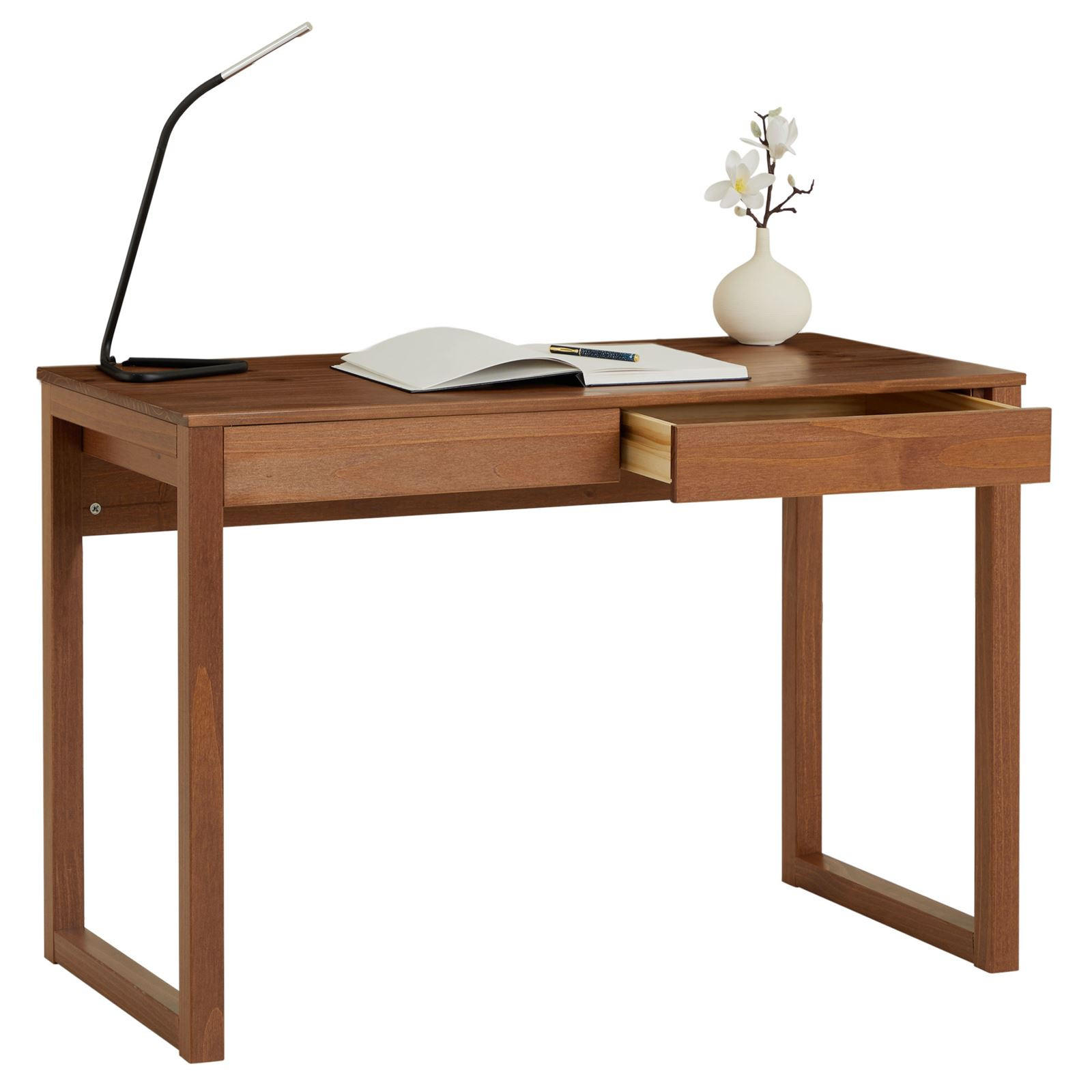 SCHREIBTISCH NOAH - Kastanienfarben, Holz (54/110/75cm) - IDIMEX