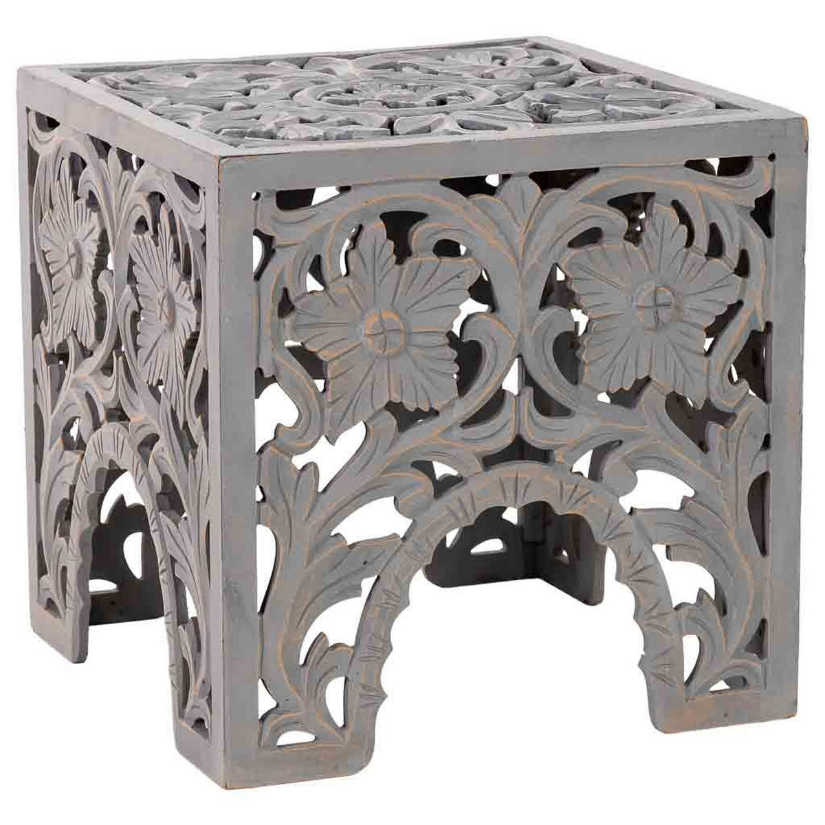 TISCH aus Holz, weiß, 45cm - Weiß, Holzwerkstoff (45/45/45cm) - Wanderlust