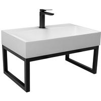 WASCHBECKEN Rea Konglomerat Goya 60 Cm+waschtischplatte - Weiß, Keramik (37/14/60cm) - REA