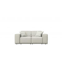 GARTENSOFA Gartenmöbel MALIBU 2 Sitzer Stoff Odyssey Creme - Creme, Holz (186/73/88cm) - Kaiser Möbel