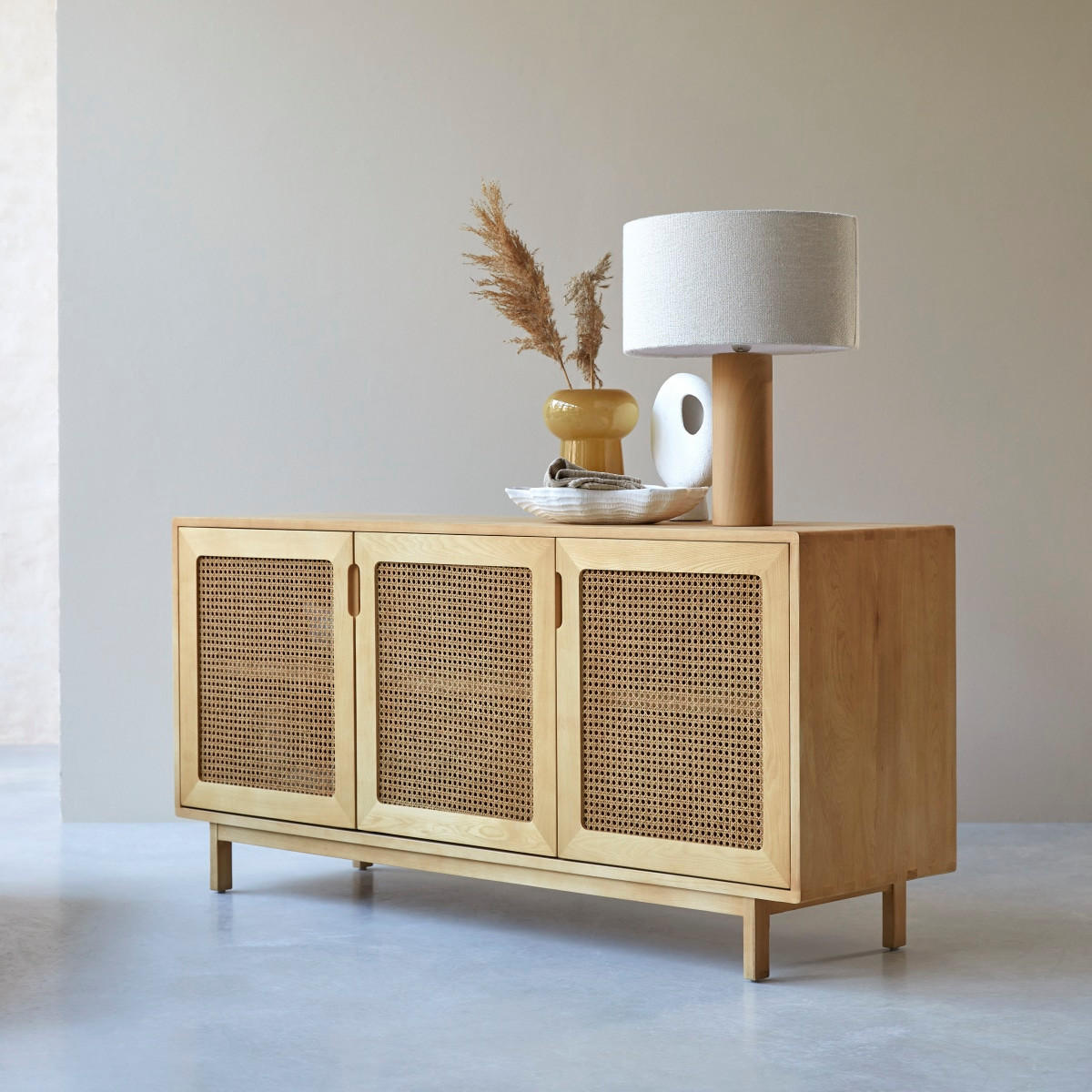 SIDEBOARD Luis Natur aus Ulme - Naturfarben, Holz (160/75/45cm) - Tikamoon