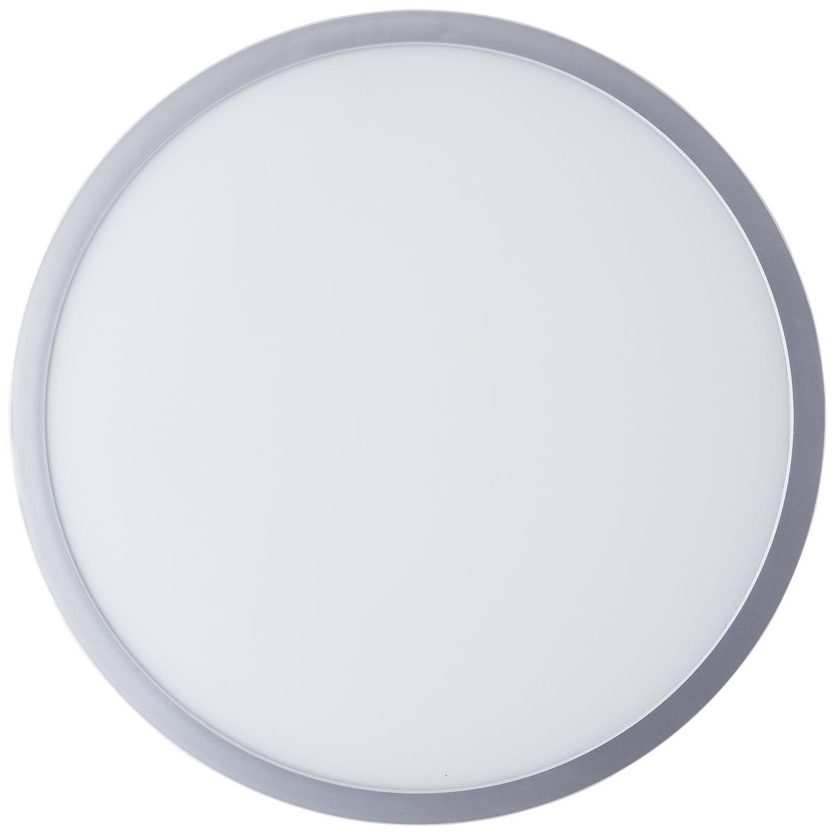 LED DECKENLEUCHTE Navara Silberfarben 37,5/37,5/3,1 cm - Silberfarben, Kunststoff (37.5/37.5/3.1cm) - Brilliant