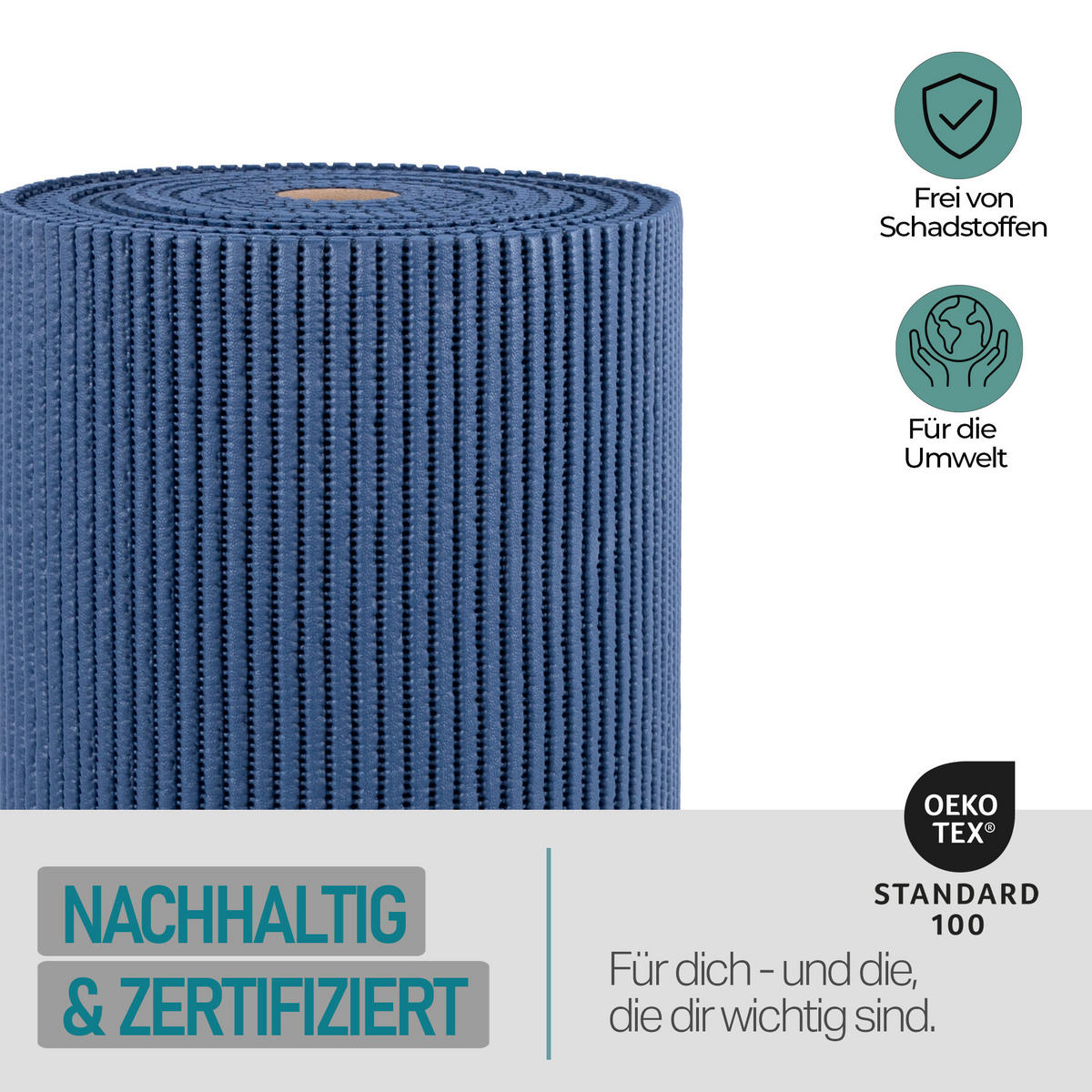 SCHUTZUNTERLAGE Weichschaum auf Rolle 0,65x15 m Blau - Blau, Kunststoff (65/1500cm) - Bestlivings