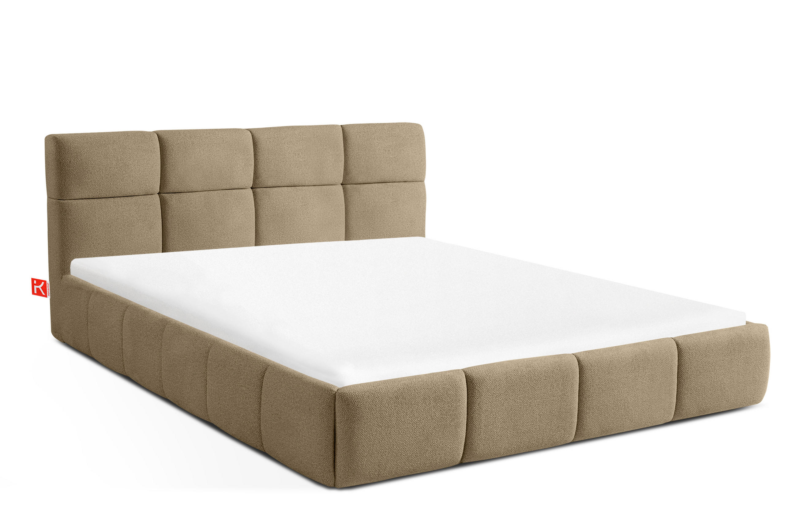 POLSTERBETT ALTOS, gelb - Gelb, Holz/Holzwerkstoff (140/200cm) - KONSIMO®