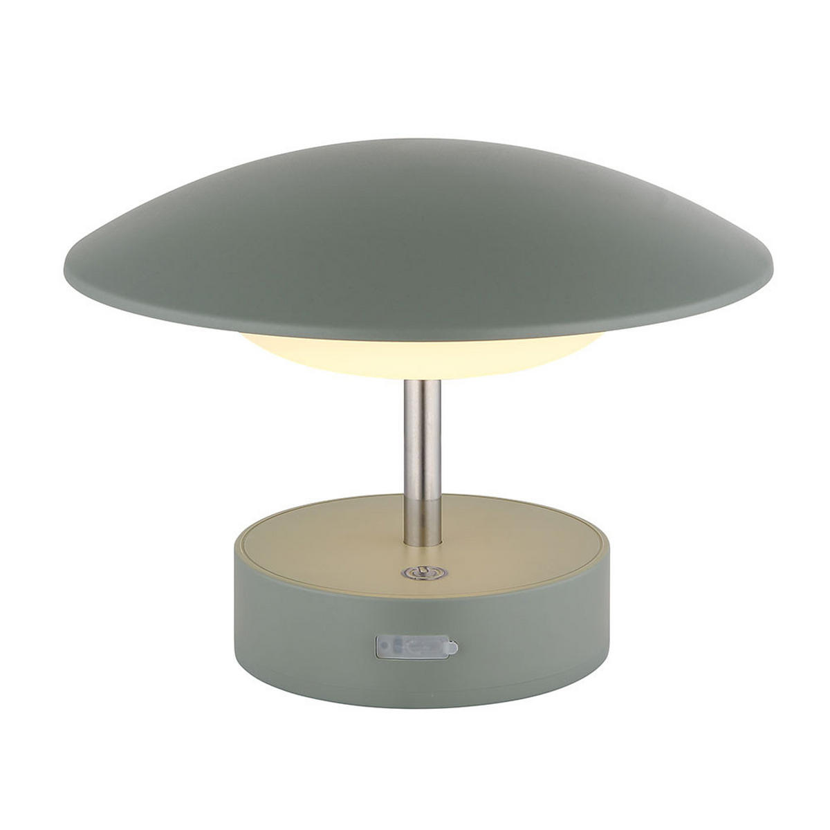 LED TISCHLEUCHTE Grün Opal 2er Set - Grün, Metall (18/18/26cm) - Globo Lighting