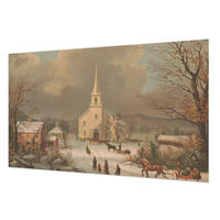 FOTOTAPETE 416x254 cm - Winterlandschaft - Braun, Textil (416/254cm) - Wallfluent