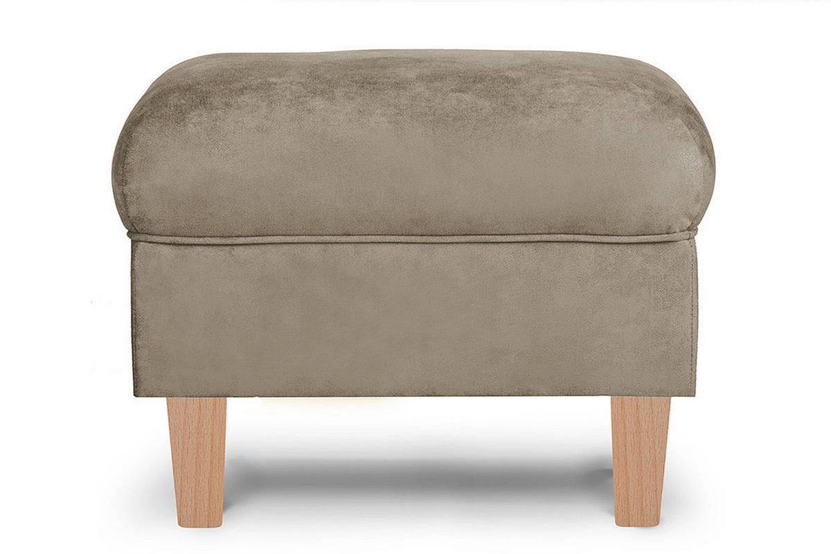 OHRENSESSEL MILES Massivholzbeine, Beige - Beige, Holzwerkstoff/Buchenholz (82/105/97cm) - KONSIMO®