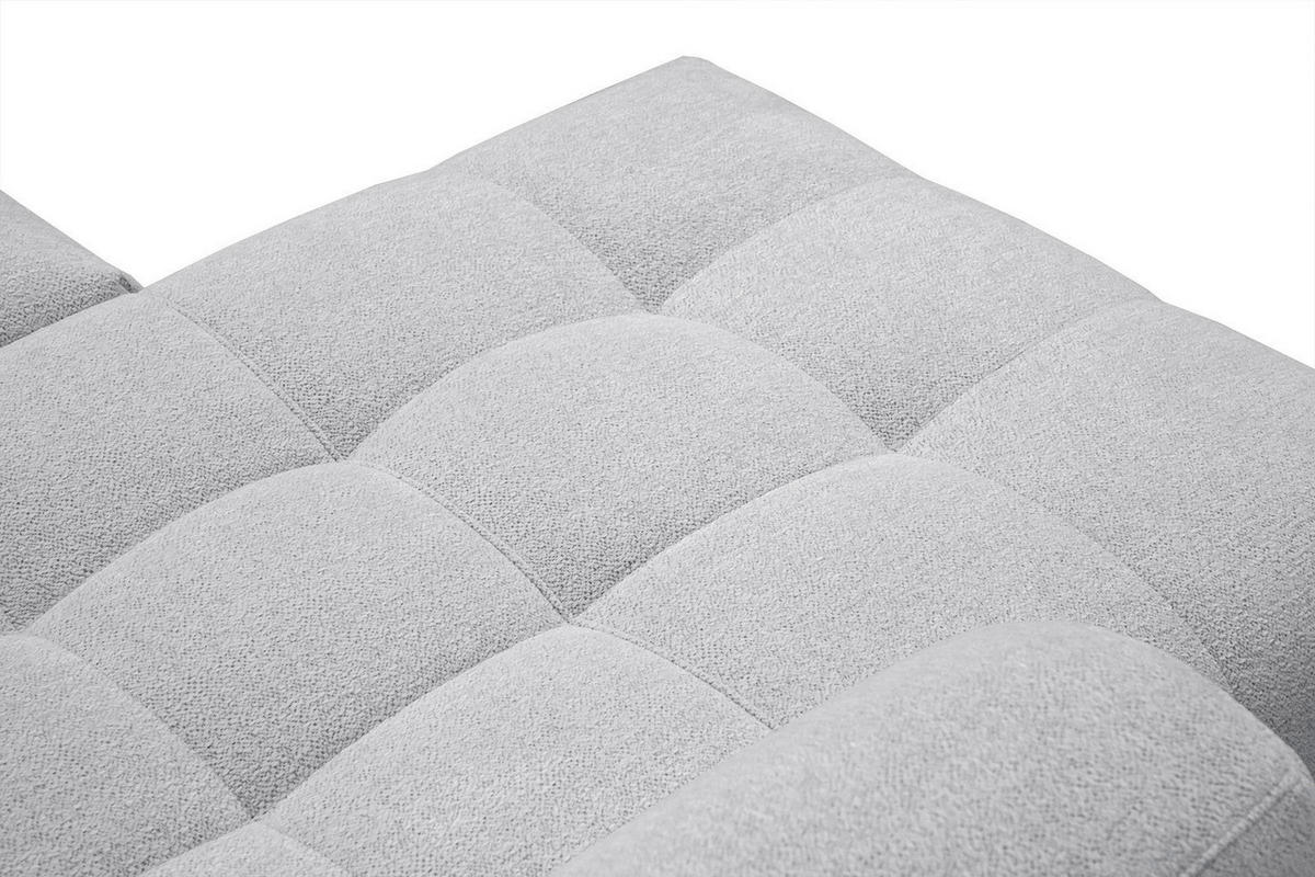 ECKSOFA SALVINI 4-Sitzer, hellgrau - Hellgrau/Schwarz, Holzwerkstoff/Textil (158/292cm) - Courtois Laville