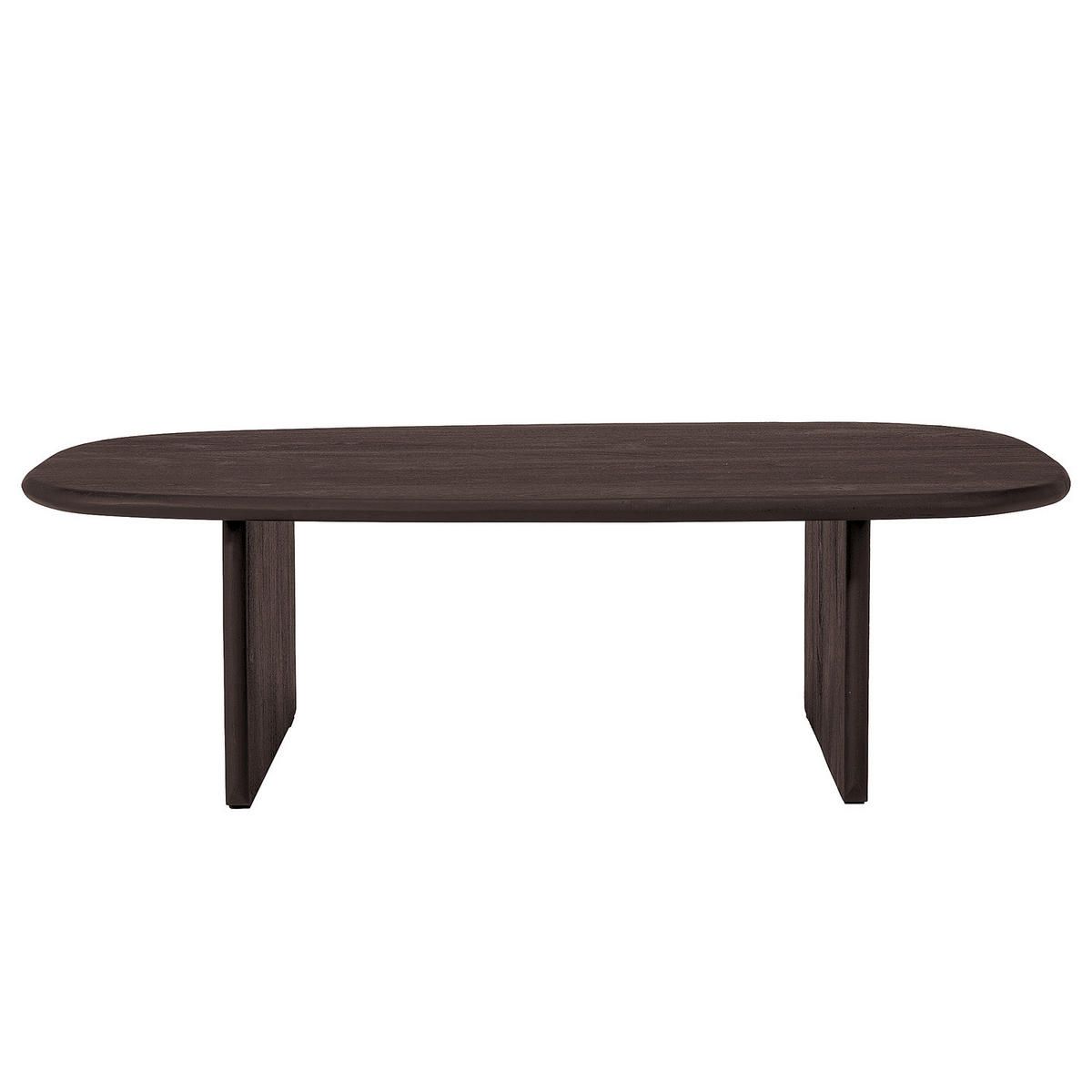 MASSIVER COUCHTISCH - Akazie Schwarz - Schwarz, Holz (70/110/33cm) - home24