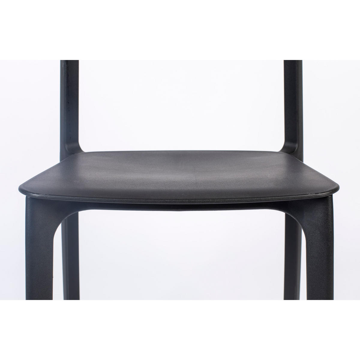 GARTENSTUHL Clive Schwarz - 4 er Set - Schwarz, Kunststoff (48/79/47cm) - Housecraft Living