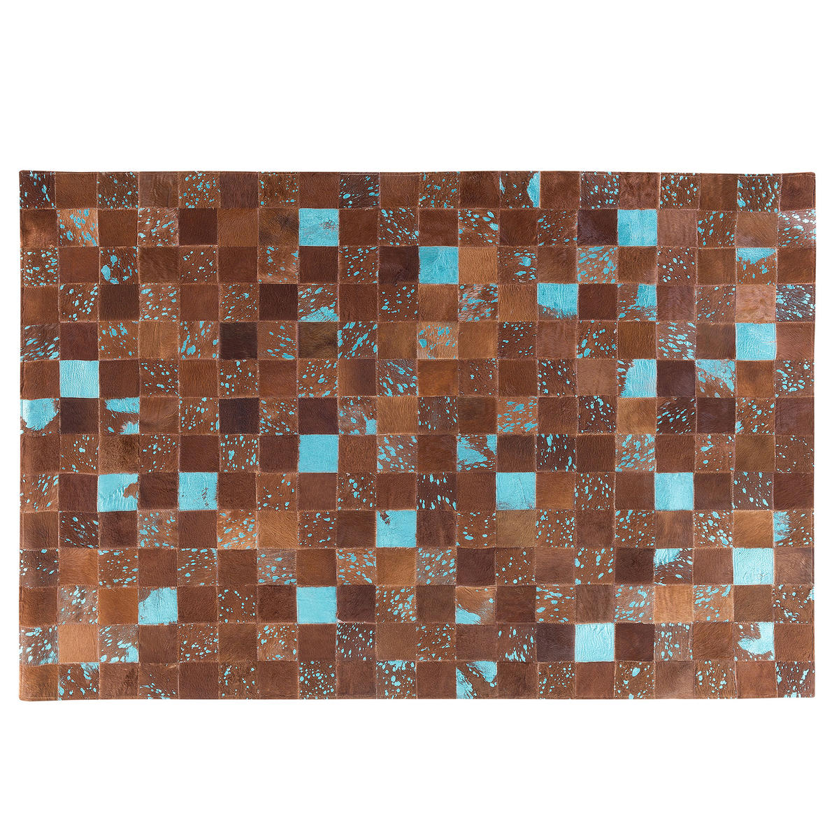 KURZFLOR-TEPPICH Aliaga 230/160 cm - Braun, Fell (160/230cm) - Beliani