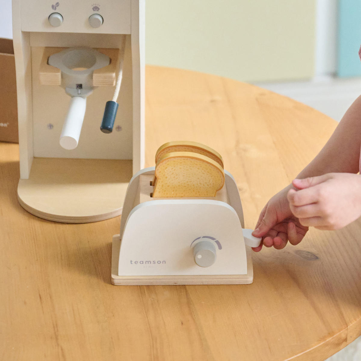 HOLZSPIELZEUG Frühstück Spielset, Weiß, 25cm - Weiß, Holzwerkstoff (15/14cm) - Teamson Kids