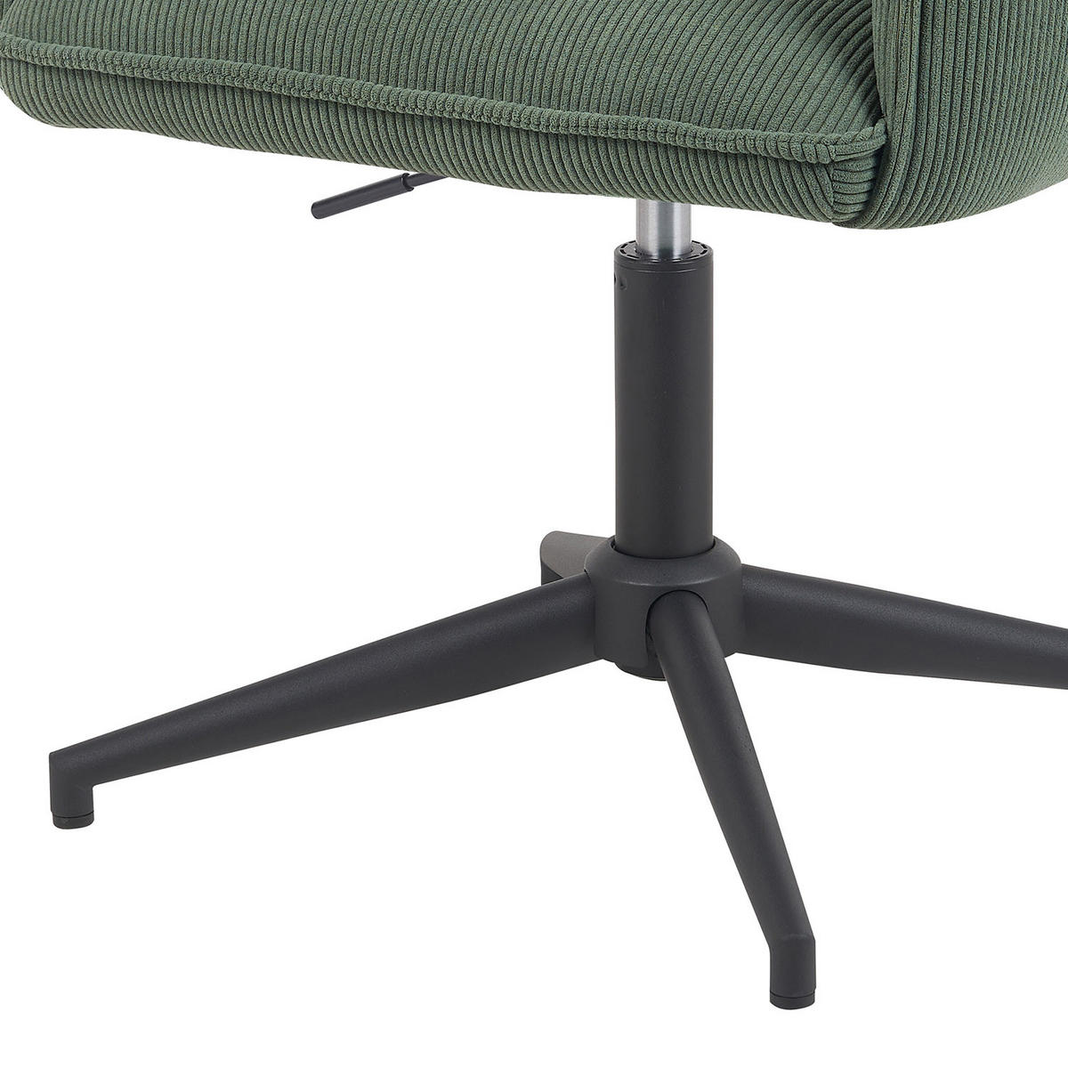 BÜROSTUHL Mika-Till - Schwarz/Grün, Textil/Metall (60/85/63cm) - DUBI Möbel