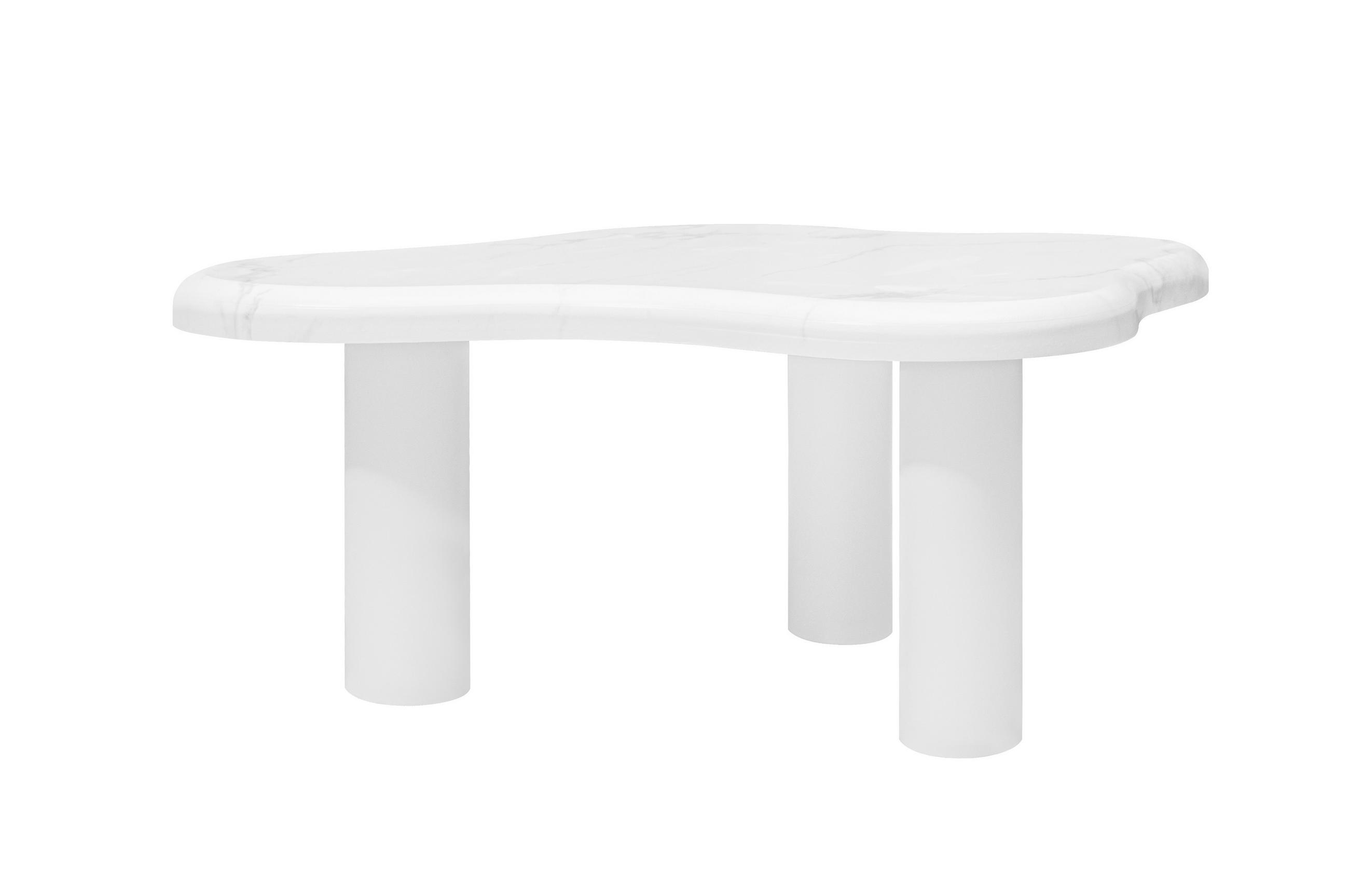 COUCHTISCH Weiß 91/63/40 cm - Weiß, Holzwerkstoff (62.5/90.8/40cm) - PANGIVO