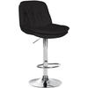BARHOCKER Stoff schwarz - Schwarz, Textil (46/92/54cm) - CLP