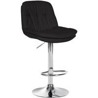 BARHOCKER Stoff schwarz - Schwarz, Textil (46/92/54cm) - CLP