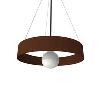 HÄNGELEUCHTE - Dunkelbraun, Metall (40/40/6cm) - Lumicom