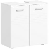 WASCHBECKENUNTERSCHRANK Weiß 1 Stück - Weiß, Kunststoff (60/62.5/30cm) - GiPP