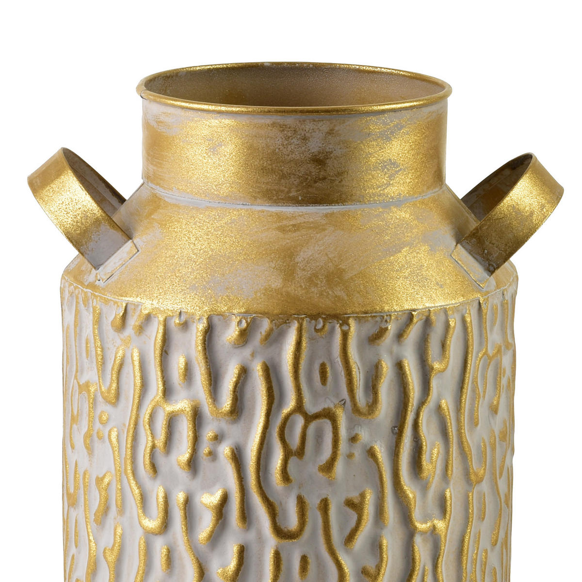VASE Vintage Glow Gold 11x17x27 cm Metall - Goldfarben, Metall (27cm) - Mondex