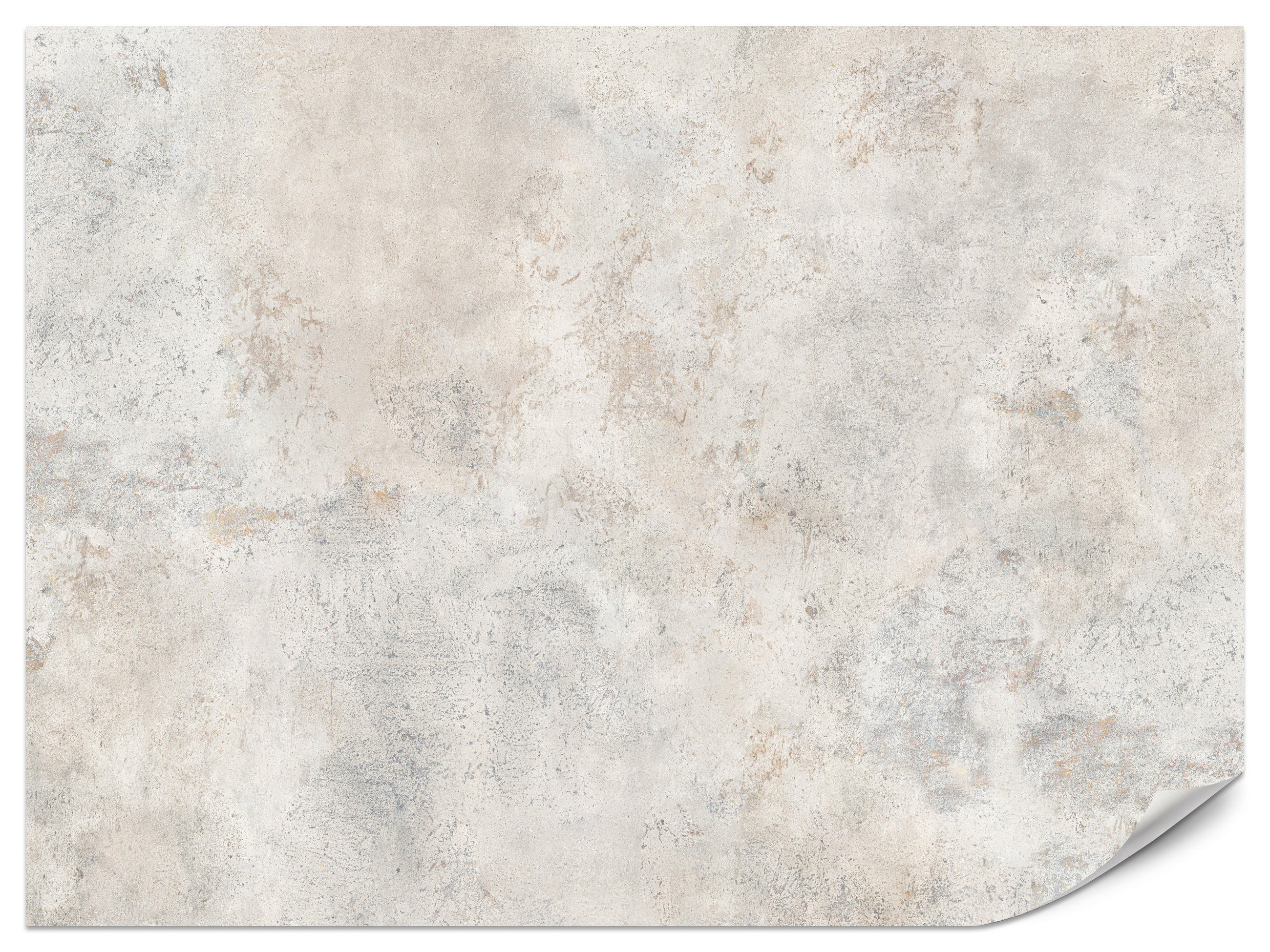 FOTOTAPETE für Wohnzimmer Grau Betonmuster Minimalismus 450x315 - Beige/Grau, Papier (450/315cm) - Muralo