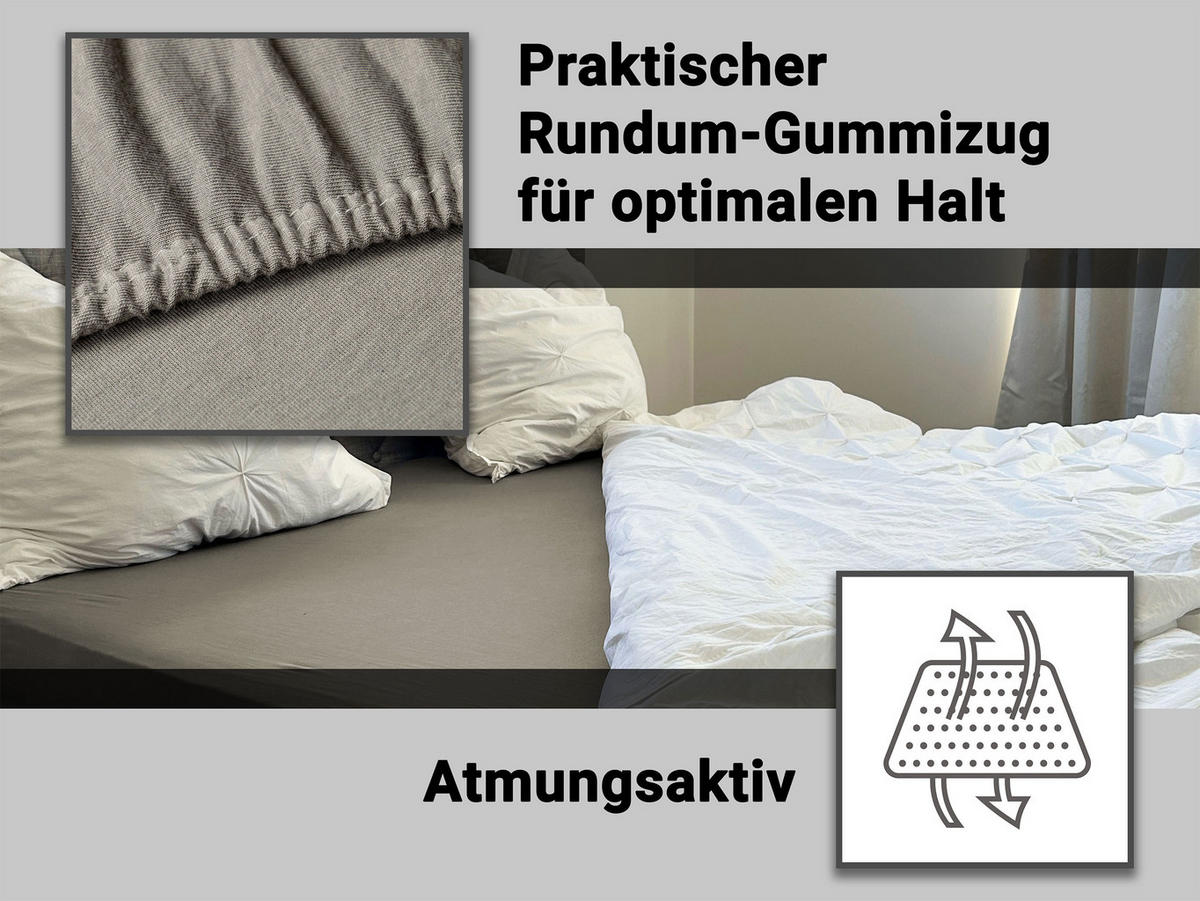 SPANNBETTLAKEN, 100x200 cm, 100% Baumwolle, Braun - Braun, Textil (100/200cm) - Zollner
