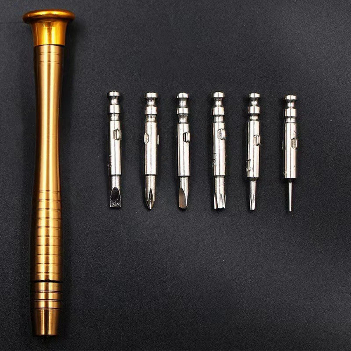 SCHRAUBENDREHER-SET-DIY,25-IN-1 Professionelles Präzisions-Magnetschraubendreher-Set - Silberfarben, Metall (10.6/6.2/2cm) - LIBRATON
