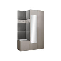 GARDEROBEN-SET Orion XXVI - Kaschmir/Grau, Holzwerkstoff/Kunststoff (116/186/46cm) - MIRJAN24