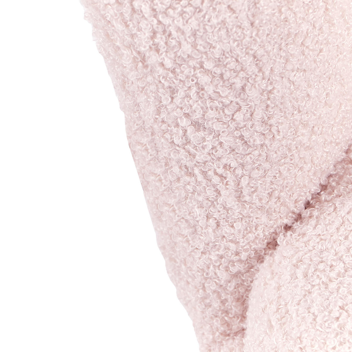KINDERSESSEL Bouclé Pastellrosa Halby - Pink, Textil (60/54/54cm) - Beliani