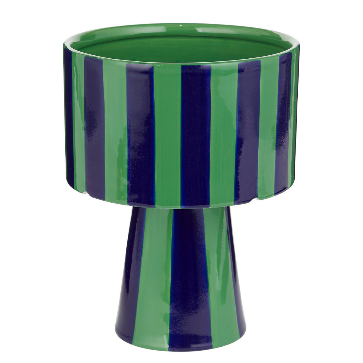 BLUMENTOPF Lines - Blau, Keramik (20cm) - Butlers