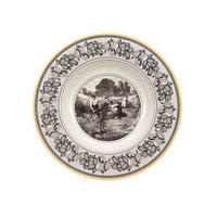 SUPPENTELLER Audun Ferme weiß-grau-gelb ø 24,2 cm - Gelb/Weiß, Keramik (24.2cm) - Villeroy & Boch
