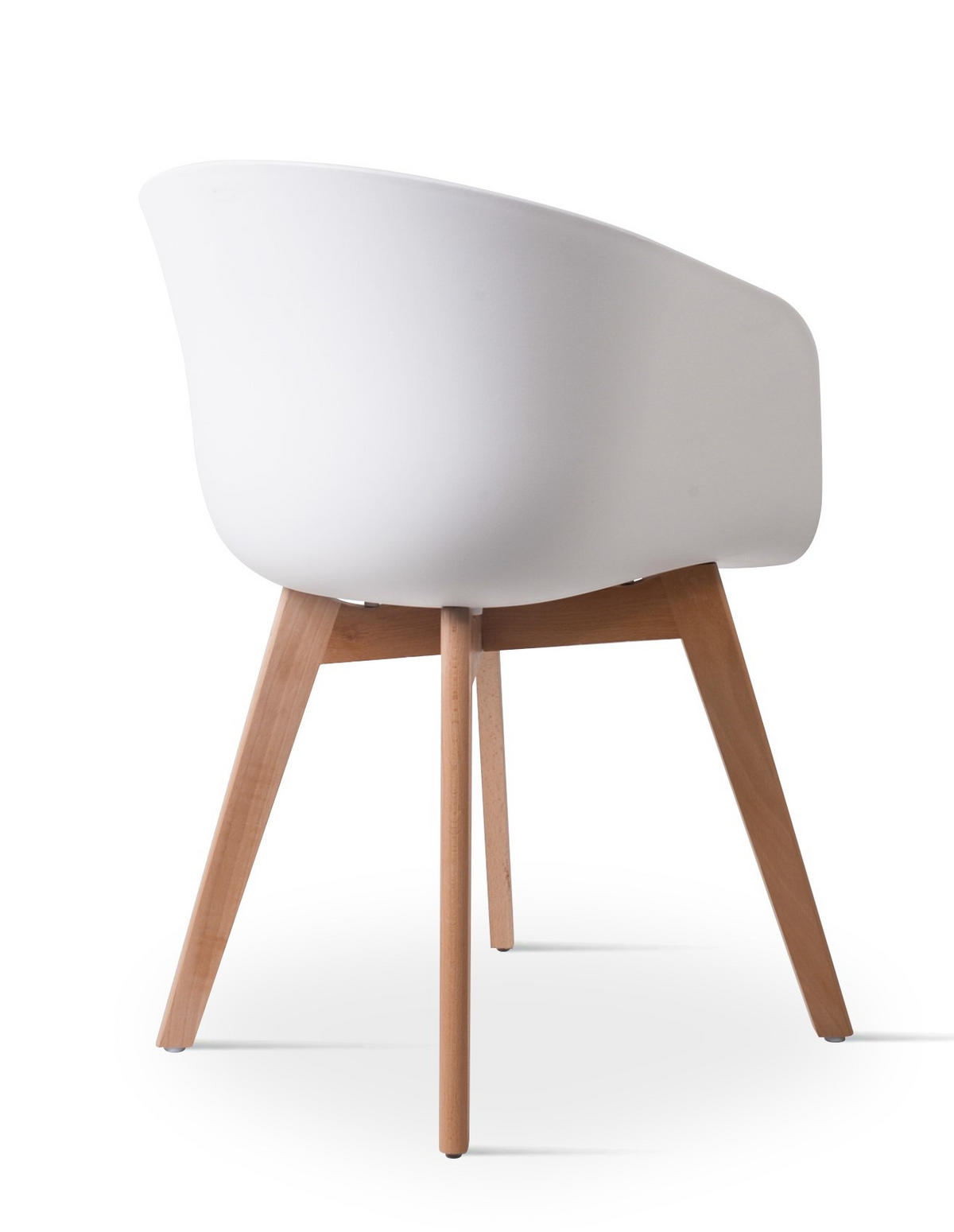 STUHL 4er-Set Polypropylen Weiß - Weiß, Kunststoff (55/76/56cm) - Nordlys