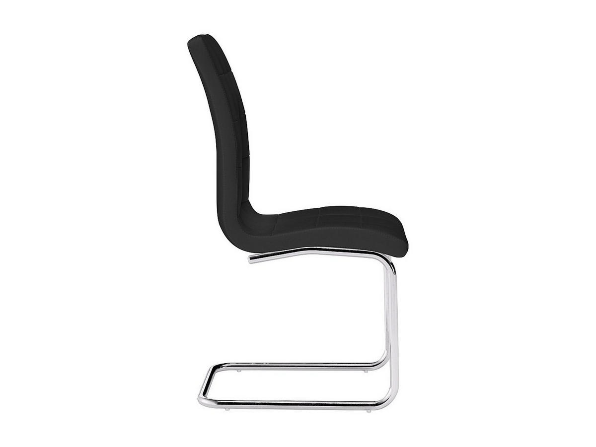 STUHL 2er-Set - Kunstleder - Schwarz - NADYA - Schwarz, Leder (43/100/60cm) - Vente-Unique