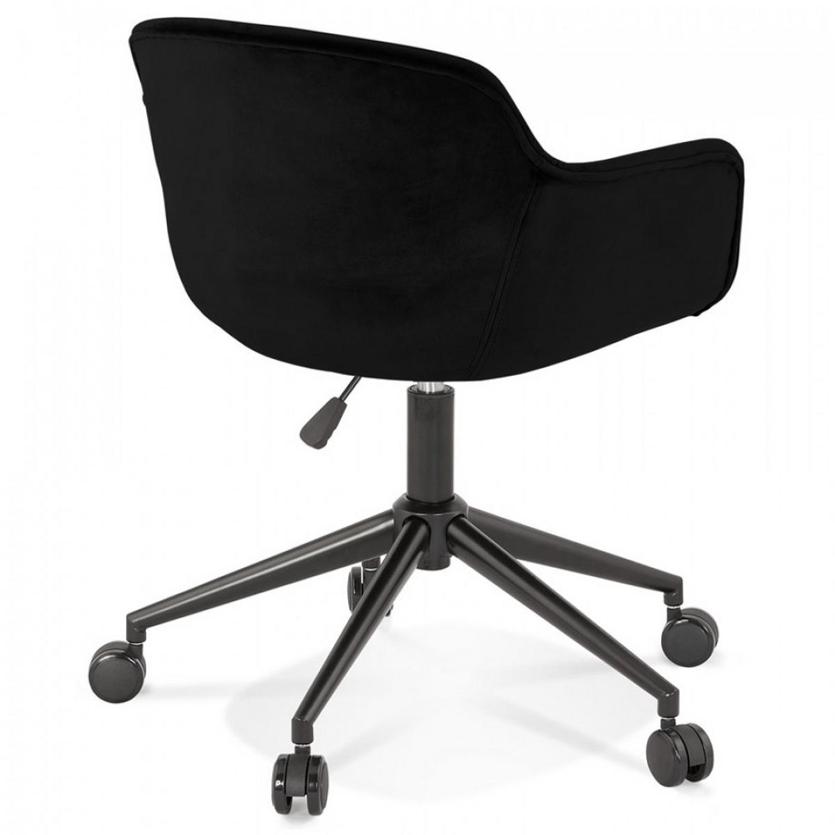 STUHL mit Armlehnen Schwarz 59x80x54cm - Schwarz, Textil/Metall (59/80/54cm) - AlterEgo