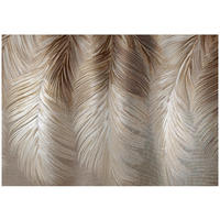 FOTOTAPETE Federn Abstrakt Braun 300x210 cm - Multicolor, Papier (300/210cm) - Wallarena