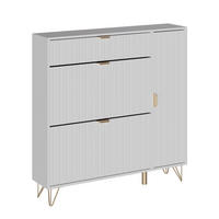 SCHUHSCHRANK Helge Weiß 108 x 107.5 cm - Weiß, Holzwerkstoff (108/107.5/23.5cm) - Vicco