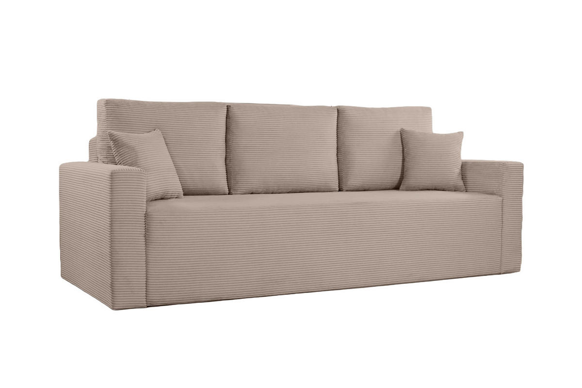 SCHLAFSOFA ZOOM Mit Bettkasten Stoff Zoom Beige - Beige, Holz/Textil (227/90/92cm) - Kaiser Möbel