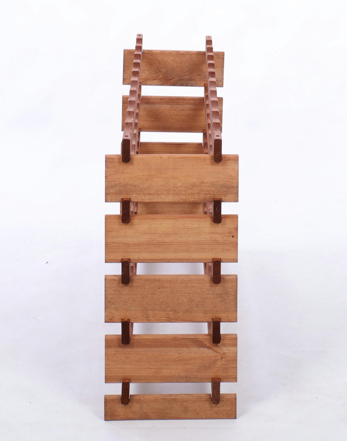 WEINREGAL VINOTECA FLEX PRO HxBxT 65x103x28cm 50 Flaschen auf 5 Ebene Braun geölt - Braun, Holz (103/65/28cm) - PROREGAL