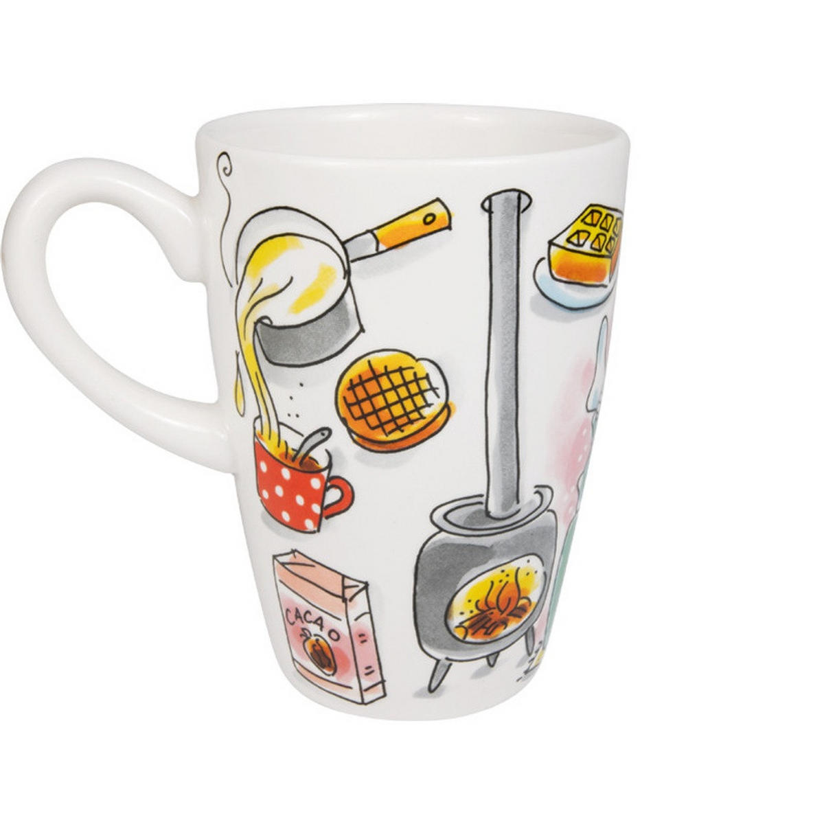 SET 2-tlg. Hot Chocolate Season in Bunt - 0,5 L - Multicolor, Keramik (0.5L) - Blond Amsterdam
