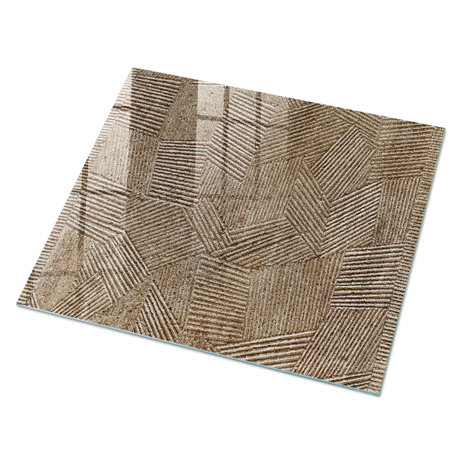 GLASPLATTE 80x60 cm – Geometrische Abstraktion - Grau, Glas (0.4/80/60cm) - ArtPrintCave