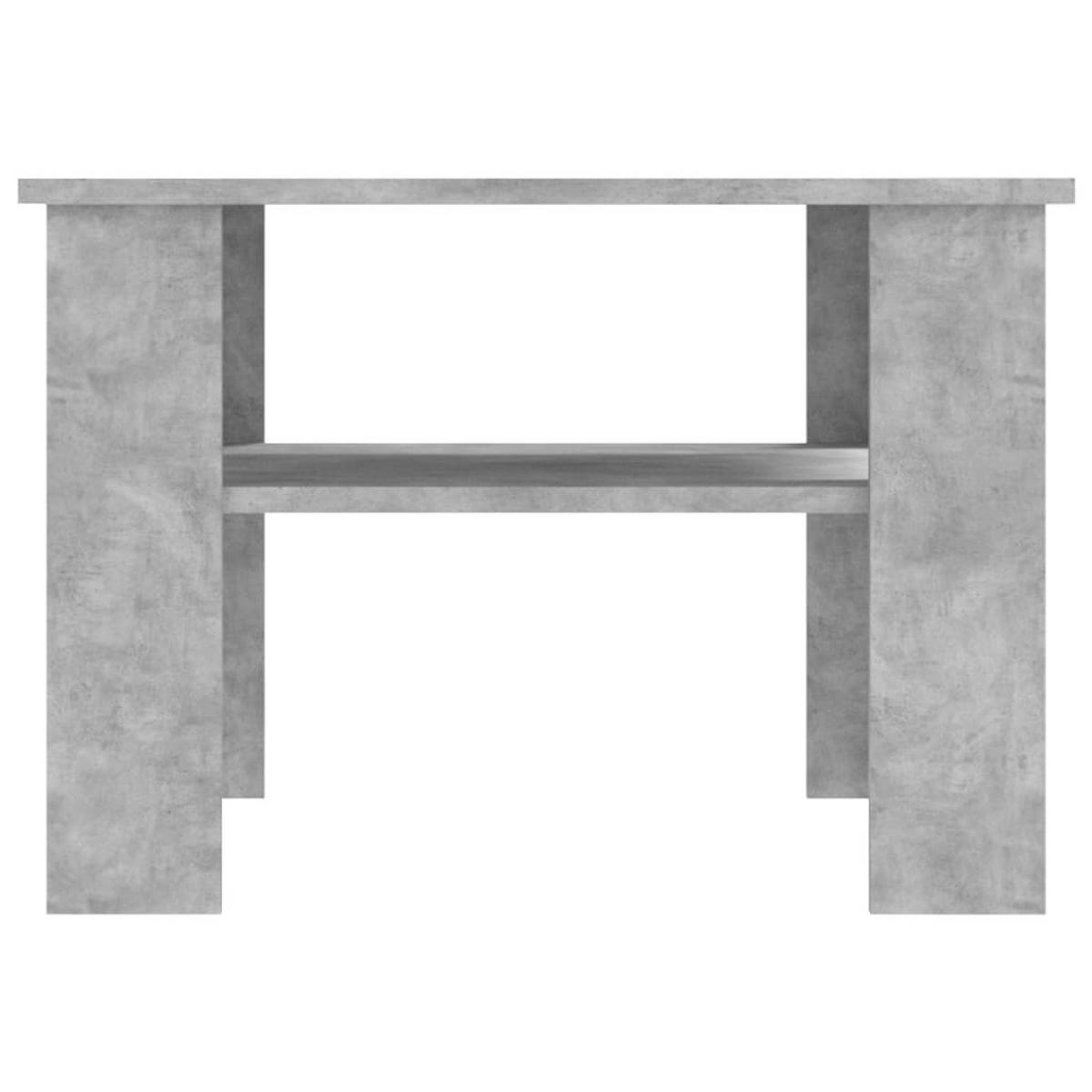 COUCHTISCH Betongrau 60x60x42 cm Holzwerkstoff - Hellgrau, Holzwerkstoff (60/60/42cm) - furnicato