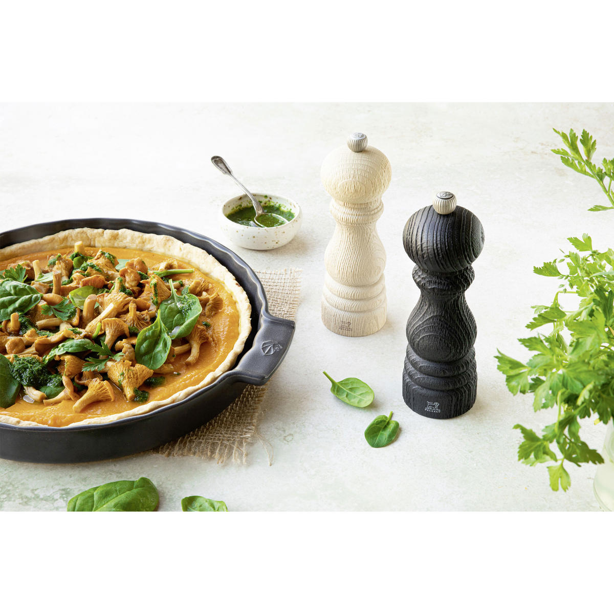 PFEFFERMÜHLE Paris Nature Black 18cm Buchenholz Stahlmahlwerk - Schwarz, Holz (5.9/18/5.9cm) - PEUGEOT