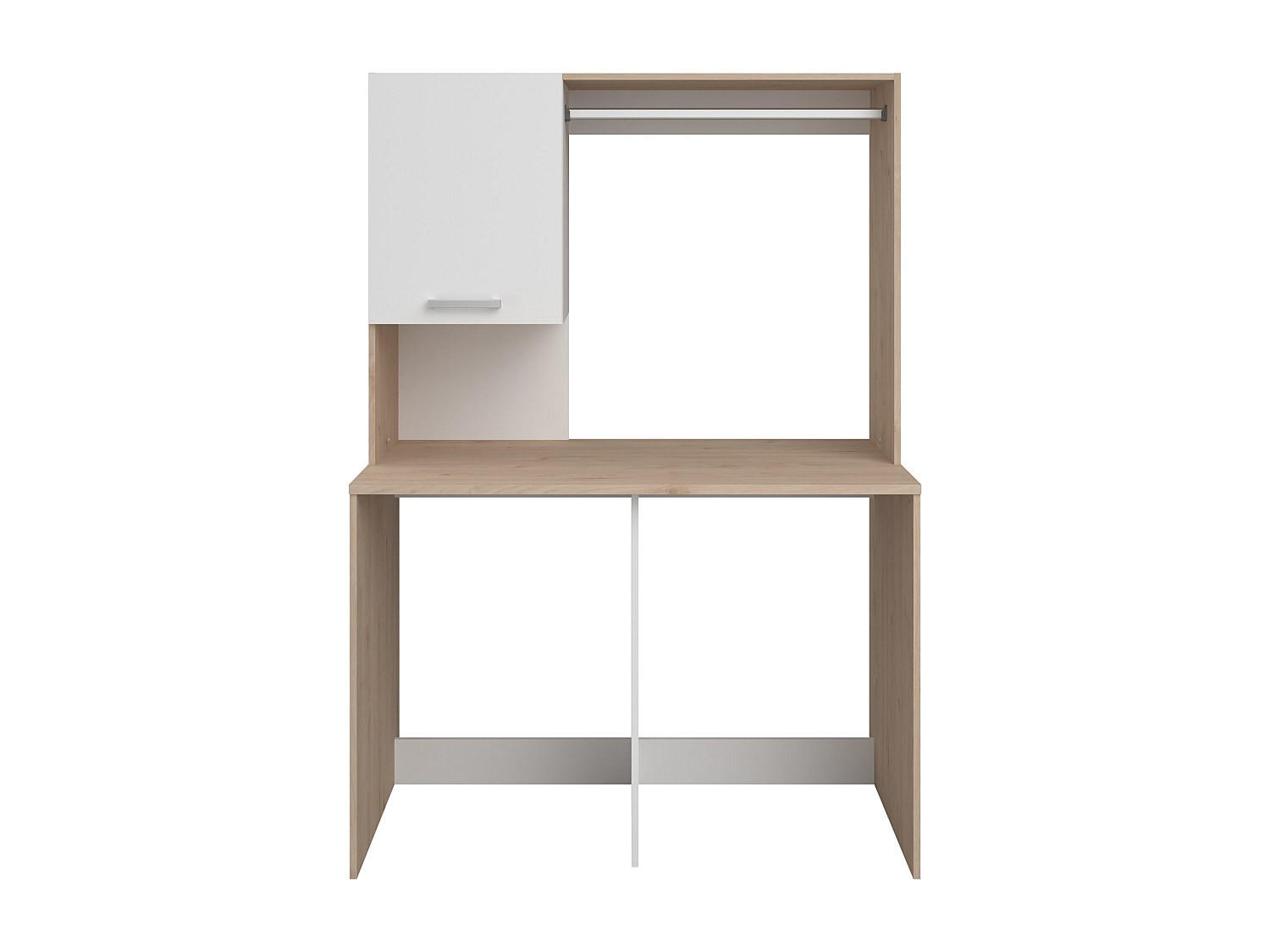 WASCHMASCHINENMÖBEL - 129 cm x 65.8 cm - holz - naturfarben hell, weiß Arneko - Naturfarben/Weiß, Holz (129/184.4/65.8cm) - Vente-Unique