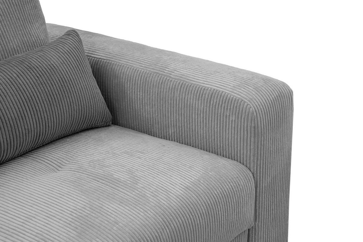 SOFA OLI 3-Sitzer, hellgrau - Hellgrau, Holz/Textil (208/91/108cm) - Courtois Laville