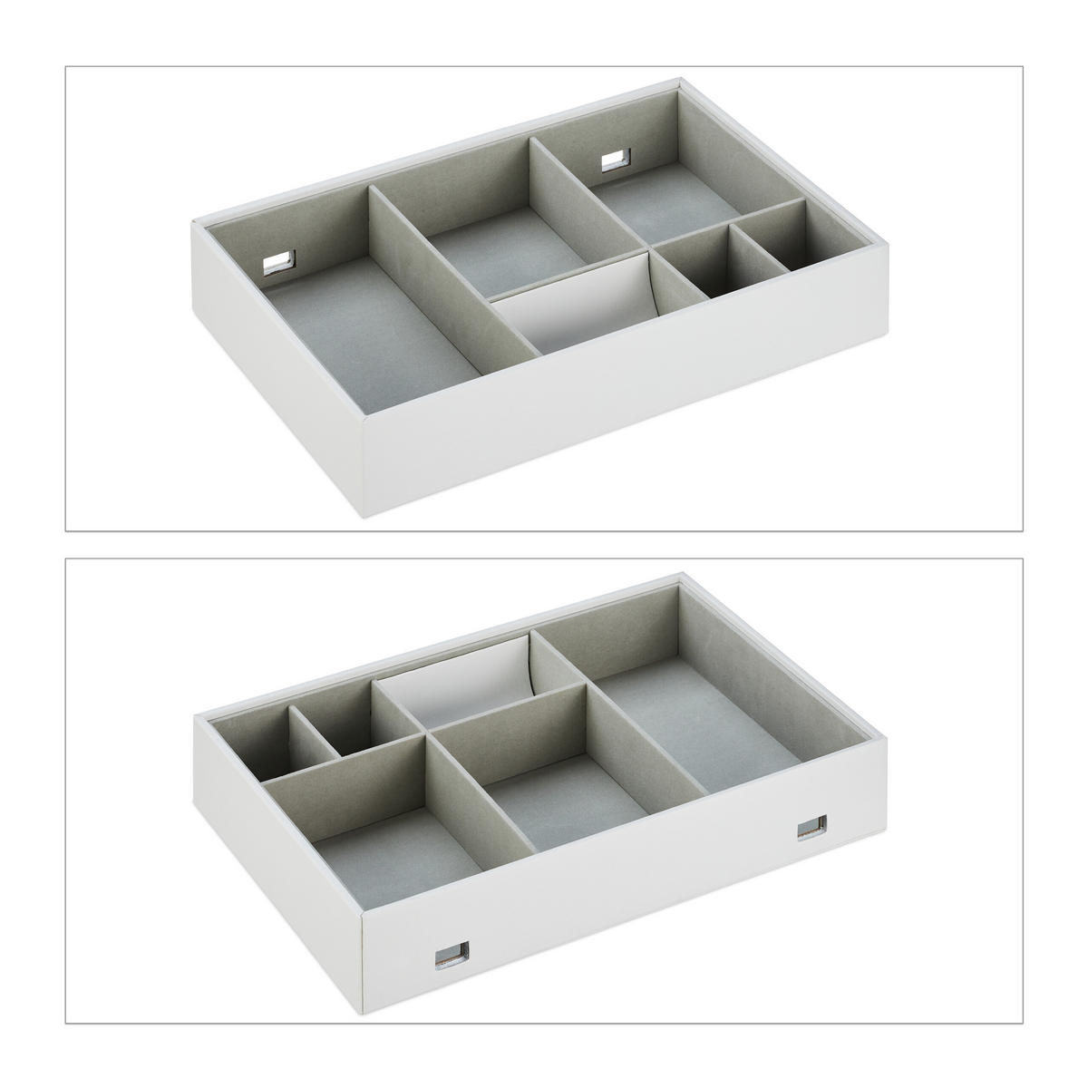 SCHMUCKAUFBEWAHRUNG - Multicolor, Holzwerkstoff/Kunststoff (32/7/22cm) - Relaxdays