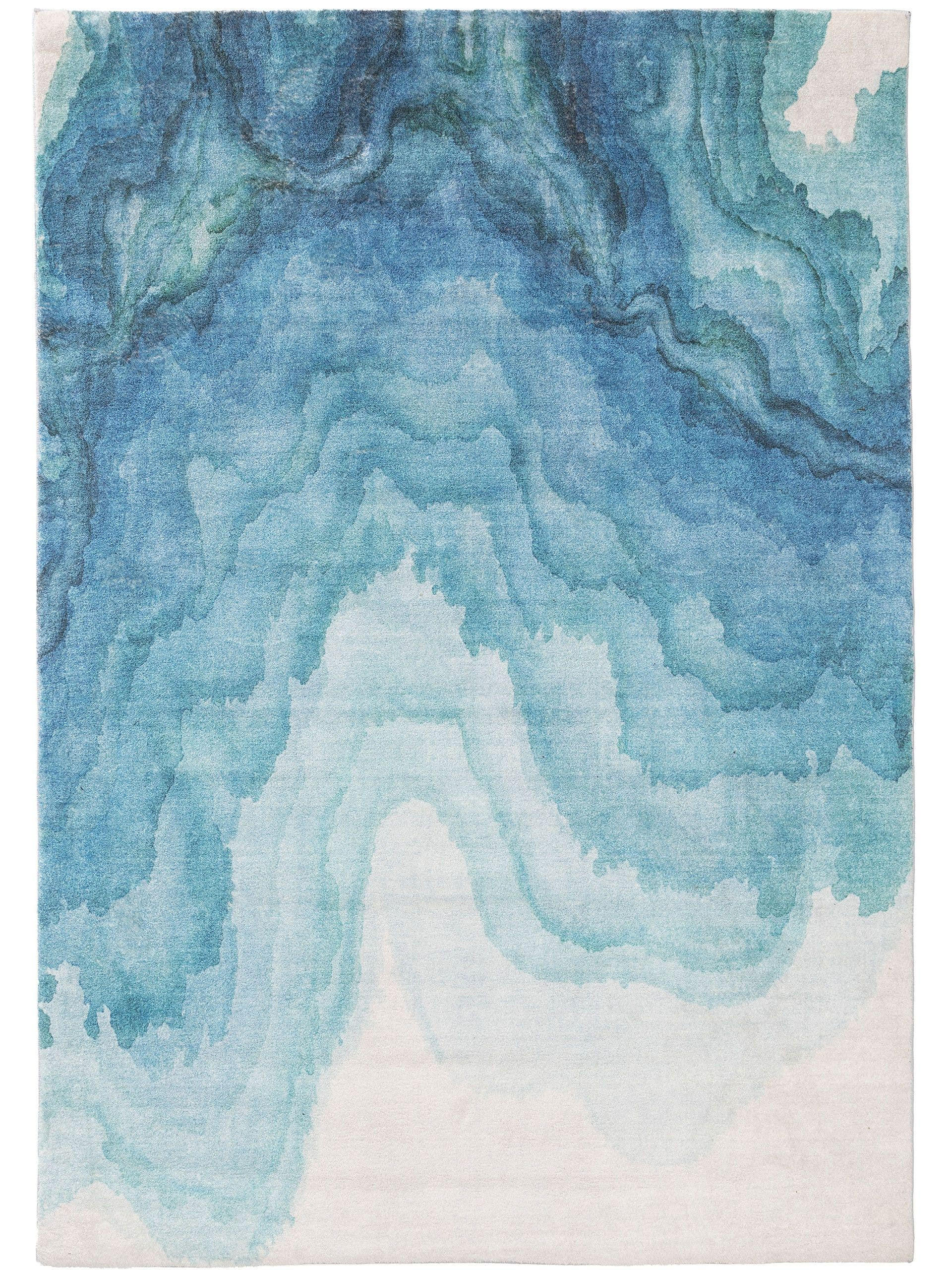 TEPPICH Mara Blau 200x300 cm - Blau, Textil (200/300cm) - benuta Pop